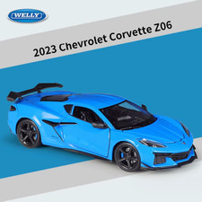 1:24 Chevrolet Corvette Z06 2023 Alloy Sports Car Model Diecasts Metal Racing Ca