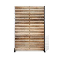 Wood Outdoor Privacy Screen Horizontal Stripes Privacy Screen Fence Garden Patio