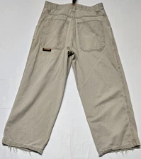 Vintage JNCO Pipes Khaki Pants 32x30 Made USA Y2K Baggy 20” Leg