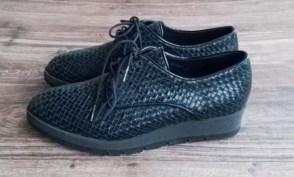 Women Pons Quintana Oxford Black Leather 38