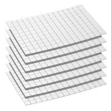 1050pcs 10 x 10 mm Self-Adhesive Acrylic Mirrors Mosaic Tiles Stickers Silver