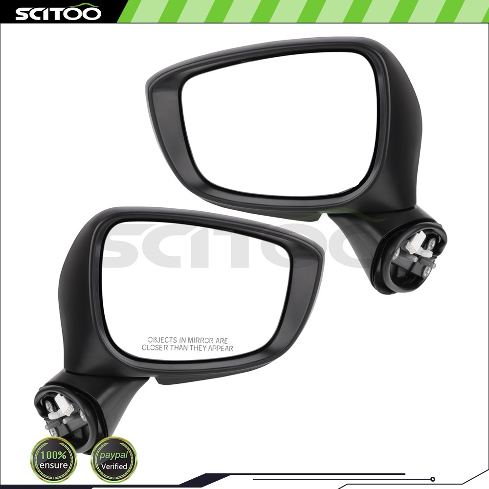 Mirror Power Signal Heated Black Left&Right Side Pair Set Fits 15-16 Mazda CX-5