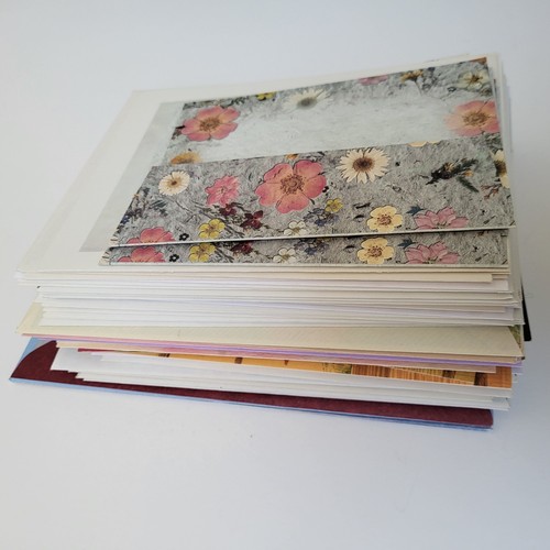 Lote de 69 tarjetas de felicitación grandes con temas de flores y naturaleza ocasiones diversas todas sin usar - Imagen 3 de 6