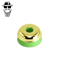 ORIGINAL LOWRIDER Gold Springer Fork Head Ring & Green Rubber 32mm Universal.