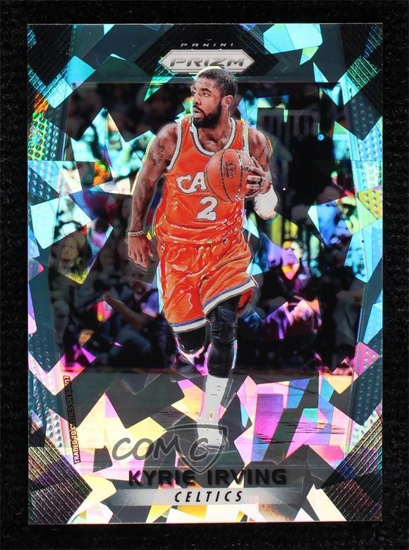 2017-18 Panini Prizm Blue Ice Prizm 39/99 Kyrie Irving #192 ow6