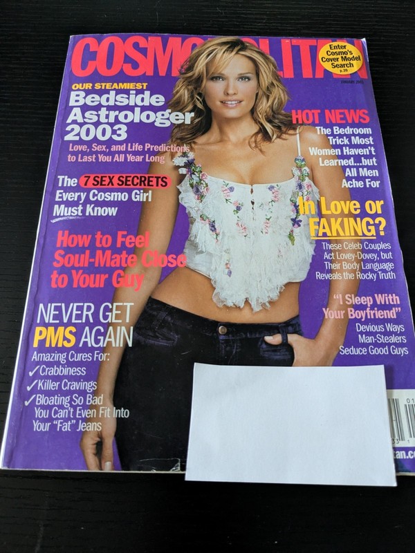 Cosmopolitan Magazine Vintage January, February, March 2003