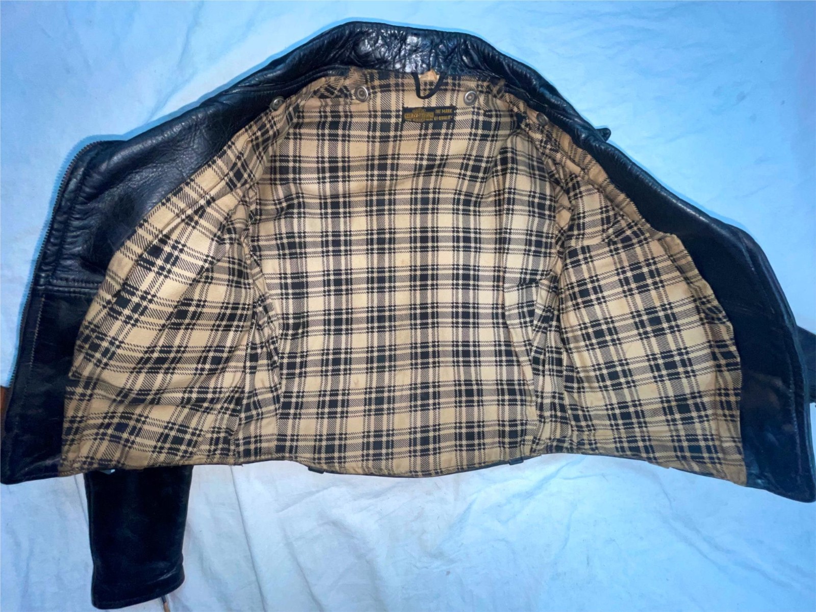 VTG 40s WOMENS S HARLEY DAVIDSON LEATHER CYCLE QUEEN MOTORCYCLE BIKER JACKET image 7