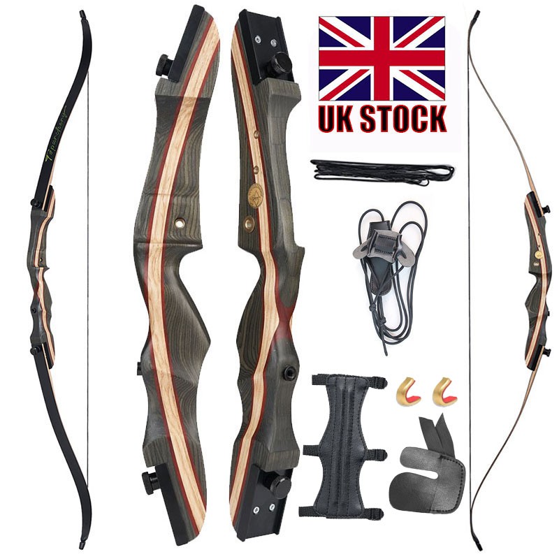 for Right Hand Wooden Riser 62"" Takedown Recurve Bow Archery Hunting Bow 20-50LB
