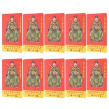 10 Pcs Feng Shui Amulet Card Year of The Dragon Chinese Ornaments