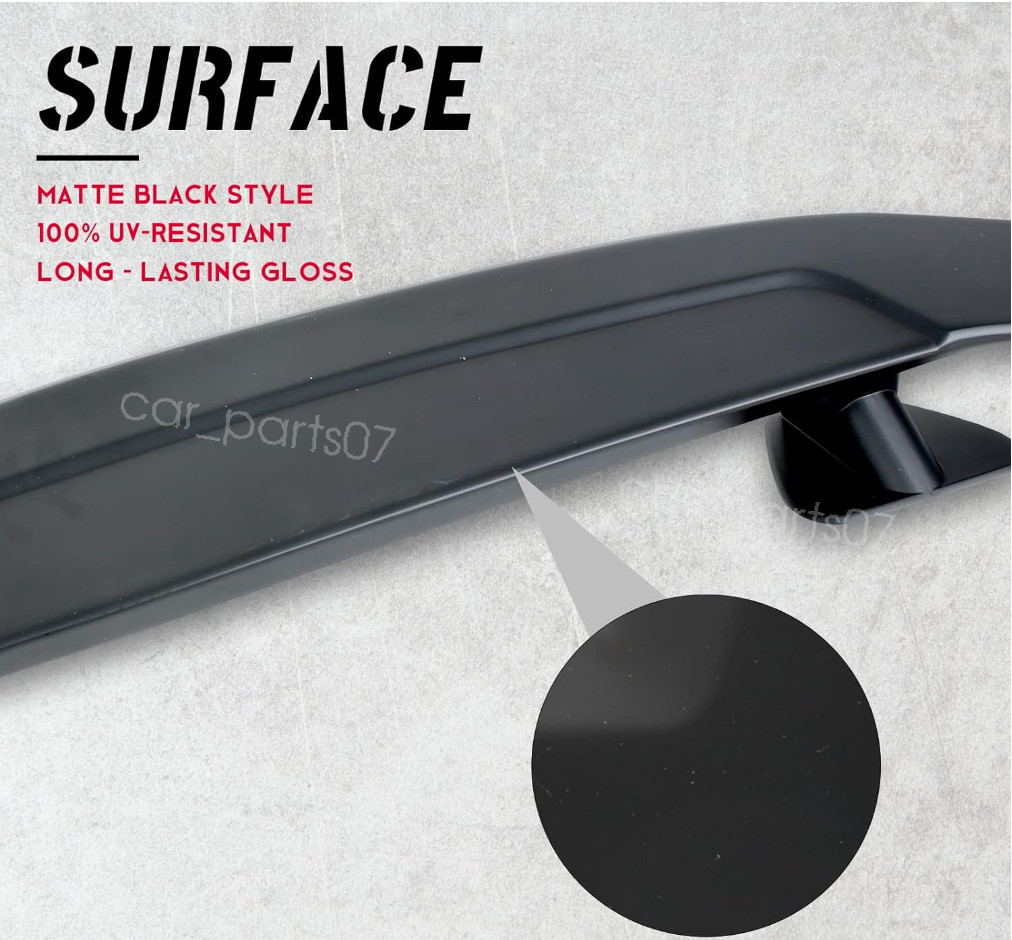 Matte Black 46” Rear Trunk Spoiler Racing Wing For Maserati Ghibli 2014-2023