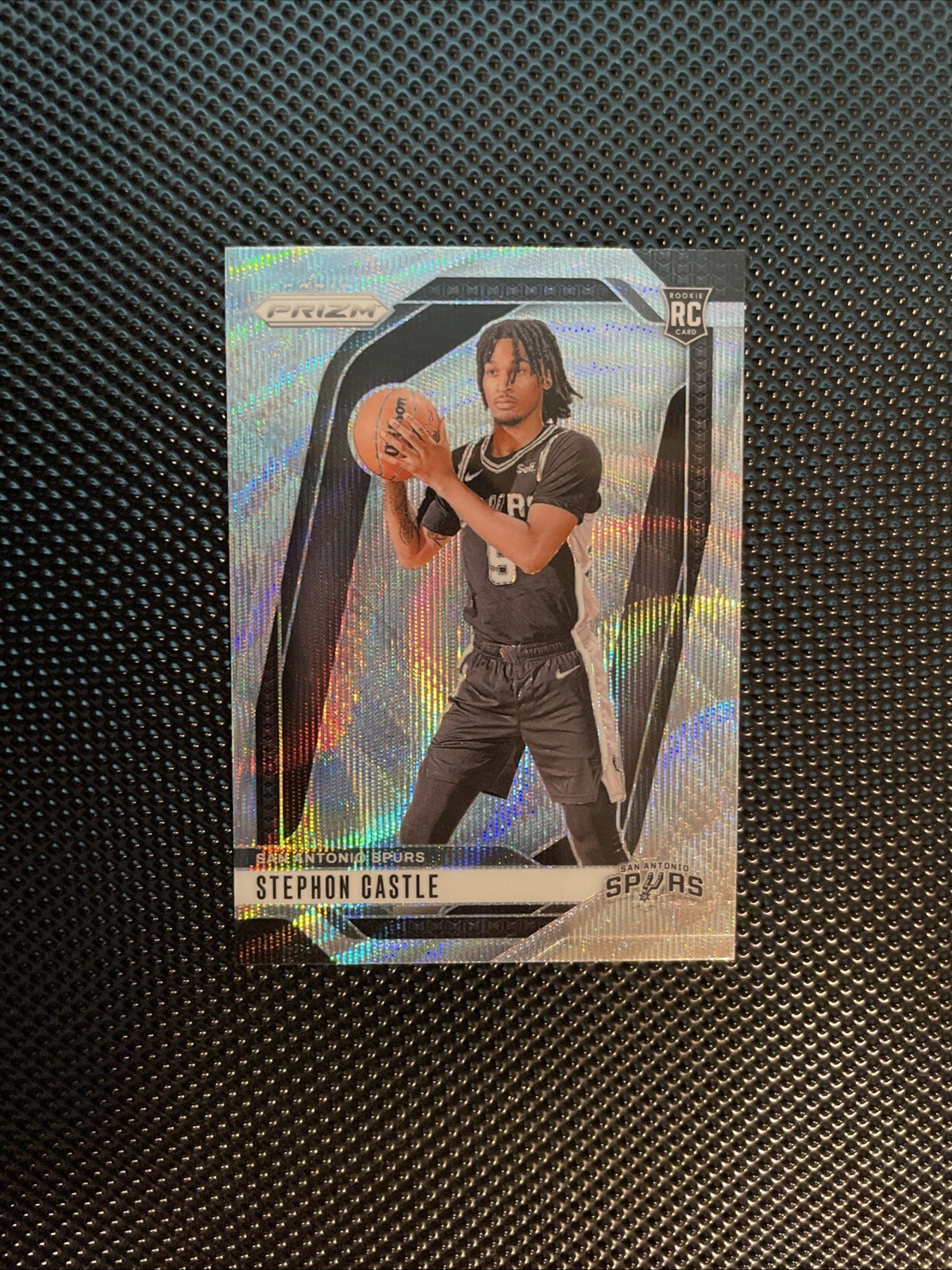 2024-25 Panini Prizm Stephon Castle #234 Silver Wave Prizm (RC)