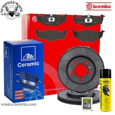 Brembo Bremsensatz + Reiniger geschlitzt Ceramic VORNØ 312mm Audi A3 TT Skoda Su
