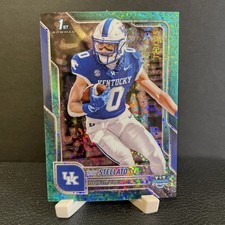 2025 Bowman Chrome U Troy Stellato #129 Aqua Mini Diamond /325 - Kentucky