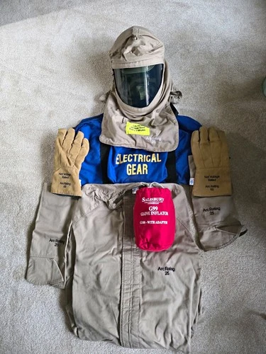 National Safety Apparel Arc Flash Suit 25 Cal W/ Glove Inflator - product listing photo