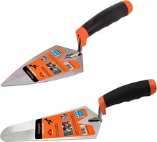 2 Pcs 6" Concrete Trowel, Carbon Steel Concrete Masonry Tools Set, Pointing