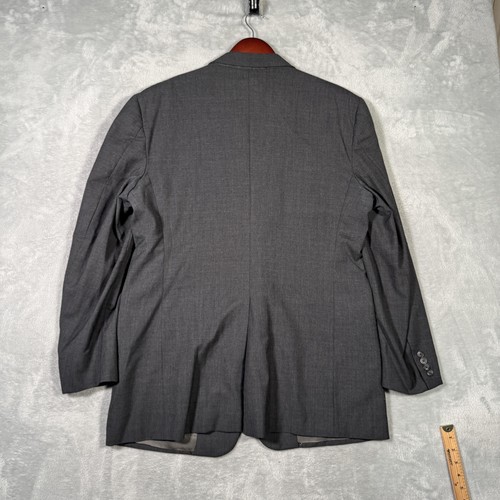 Polo Ralph Lauren Blazer Mens 44 Gray Wool Sport Coat Jacket Made USA Classic - Picture 11 of 12