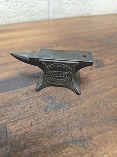 K236 antique John Royle & Sons Patterson NJ Machinists small advertising anvil