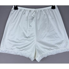 Vintage Vanity Fair Underglows White Nylon Pettipants Slip Shorts Size M 14"