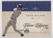2004 Fleer Classic Clippings Todd Helton #73 HOF 0j6
