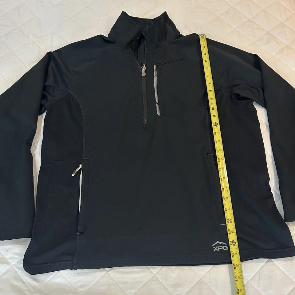 Suéter negro activo con cremallera Cabelas XPG 1/2 para mujer talla XL Foto 3 de 4