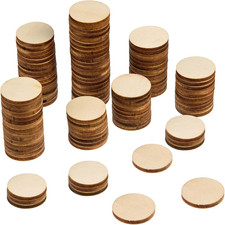 300 Pieces Unfinished Wood Circles, 1 Inch Wood Circles for Crafts, Small round