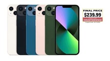 Apple iPhone 13 A2482 128GB Unlocked Good Condition All Colors