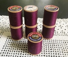 7 NEW Spools JP COATS Mercerized Cotton Thread 325 Yards Each