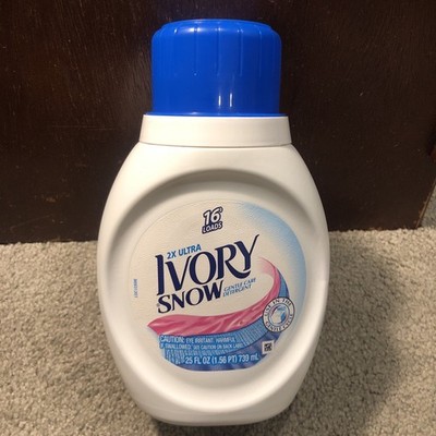 Ivory Snow 2X Ultra Gentle Care Liquid Laundry Detergent BLUE Cap 25oz, 16 Loads