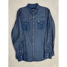Guess Snap Button Dress Shirt / Size L / Pre-Owned