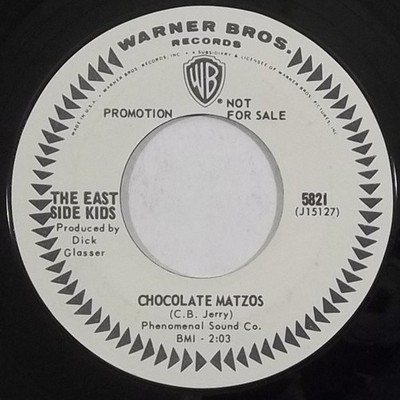 East Side Kids - Chocolate Matzos / Night Mist Blue (7'', Single, Promo)