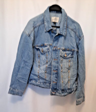 Womens Studded Denim Trucker Jacket - Univers...