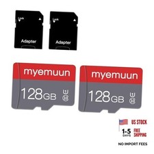 2 Pack 128 GB Micro Memory Card with Adapter, TF Memory Card Class 128GB 2-U1