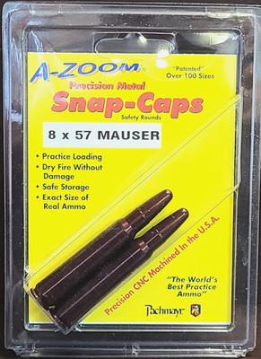 Pachmayr A-Zoom Metal Snap Caps 8x57 Mauser 2 Pack 12235