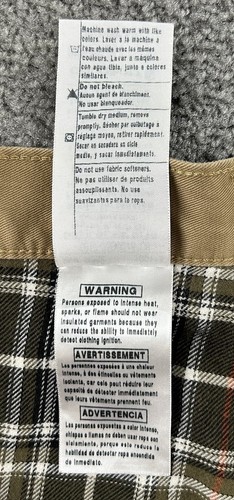Carhartt Flanell gefütterte Carpenter Twill Relaxed Fit Hose Herren 44x30 100070-253 - Bild 14 von 18