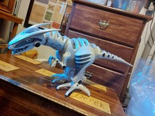 Wowwee Robotics Roboraptor Interactive Dinosaur with Remote 2005 Working 31 inch