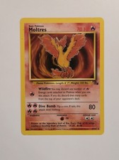 MOLTRES 27/62 UNLIMITED FOSSIL POKEMON (VINTAGE - NONHOLO RARE) on eBay