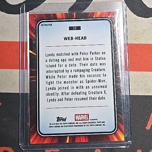 2025 Topps Chrome Marvel - Refractor 1st Appearance Web-Head #32 - Bild 2 von 2