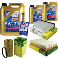 Mann Inspektionspaket 7L Liqui Moly Longlife 5W-30 FüR Audi TT 2.0 TTS Quattro