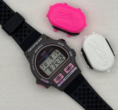 1990 Vintage Timex Triathlon Digital Watch - RARE! - Women's - Replacement Band