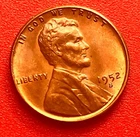 1952-S Lincoln Wheat Cent Penny GEM RD BU From an Original Bank Roll