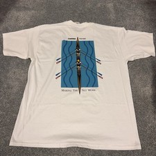 Rare Vintage Compaq Novell Computer Technology T Shirt 90s White SZ XL