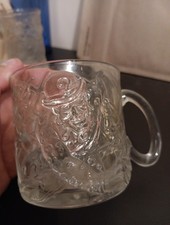 Taza de vidrio transparente McDonald's Batman Forever the Riddler de colección 1995 coleccionable