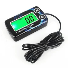 LCD Digital RPM Tach Hour Meter Tachometer Gas Engine Maintenance-for 2/4 Stroke