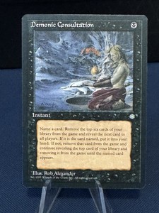 Mtg Demonic Consultation | eBay