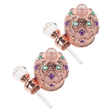 2 Pcs 15 ml Travel Size Glass Perfume Bottles Empty Aromatherapy Oil Vials