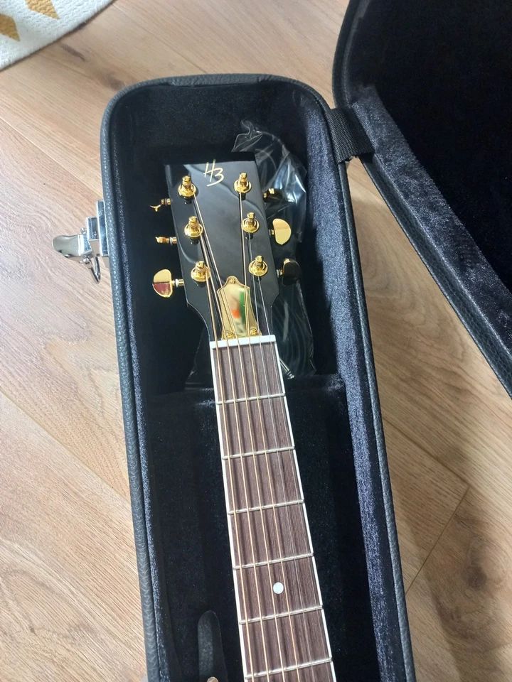 Top Harley Benton Gitarre, Resonator Custom Line Thoman mit Case - Bild 4 von 4