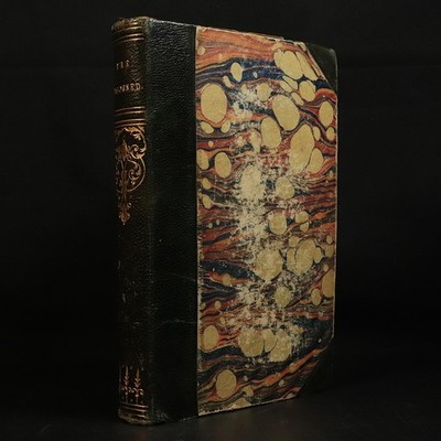 1852 The Disowned by Sir Edward Lytton Antique British Fiction Book Leather Bind