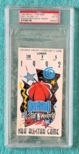 1992 NBA ALL-STAR GAME TICKET STUB  PSA 8  MVP 