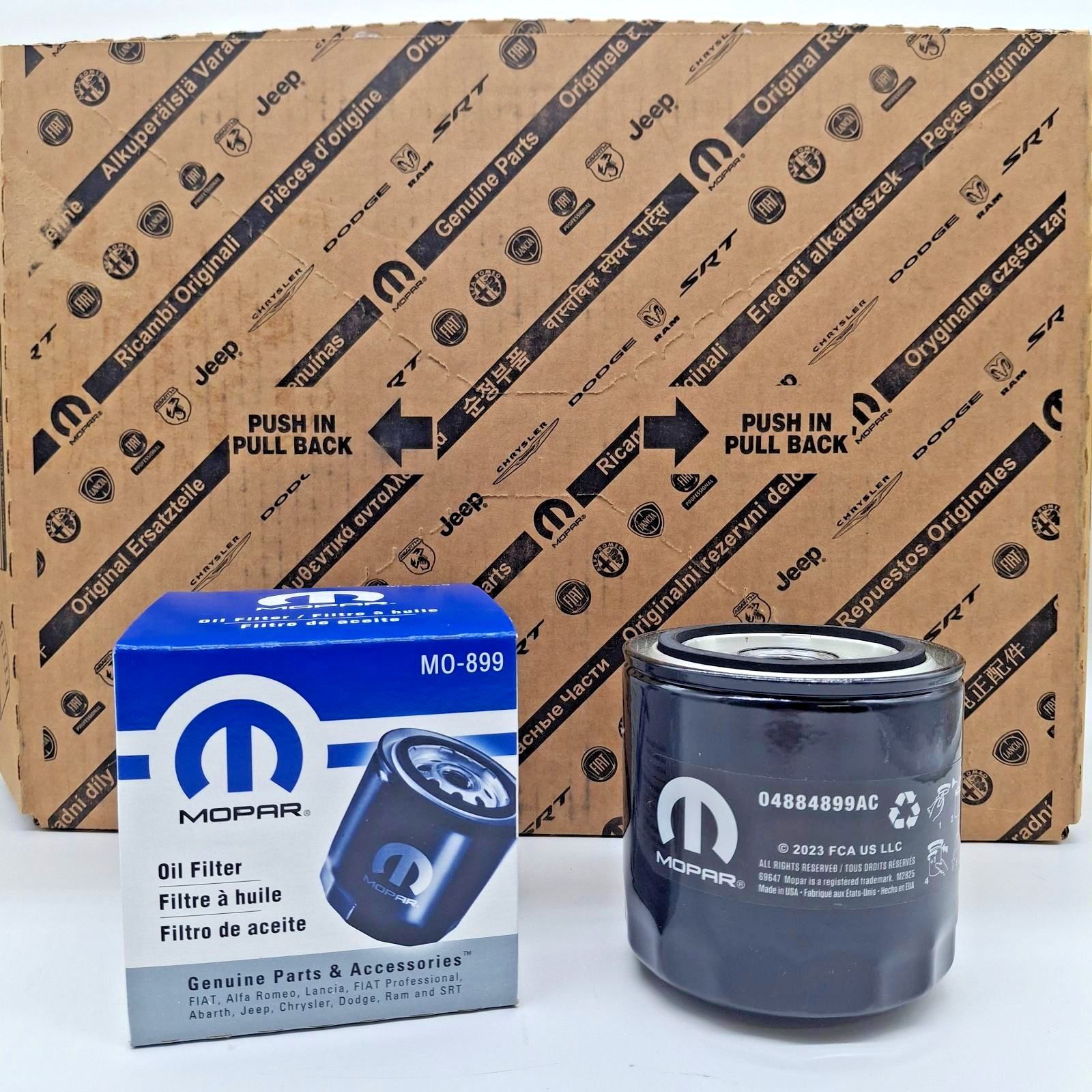 Genuine OEM Mopar Engine Oil Filter MO-899 (6 Pack) 04884899AC