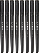 Paper Mate Write Bros Ballpoint Stick Pen, Black Ink with Black Barrel, 1Mm Medi